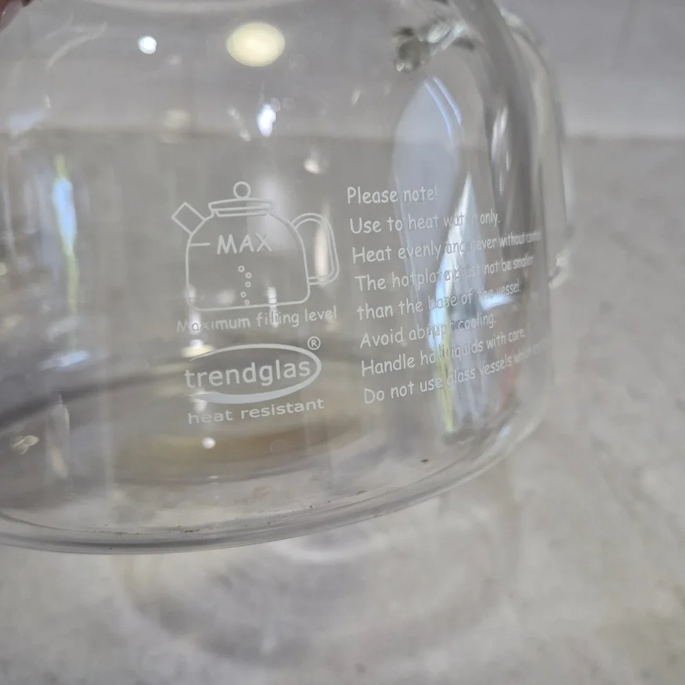 Trendglas JENA Teapot Heat Resistant 1.75L Clear Glass